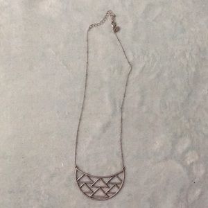 Geometric Silver Necklace